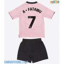 Camisa de time de futebol Leicester City Issahaku Fatawu #7 Replicas 3º Equipamento Infantil 2025-26 Manga Curta (+ Calças curtas)